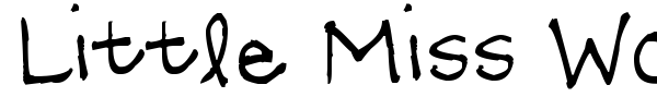 Little Miss Wonderful font preview